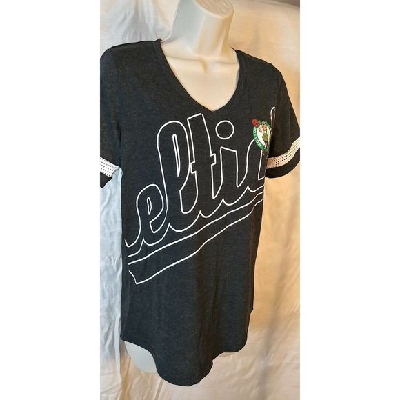 Women's Celtics T-Shirt - Dark Gray - Small - Picture 3 of 5